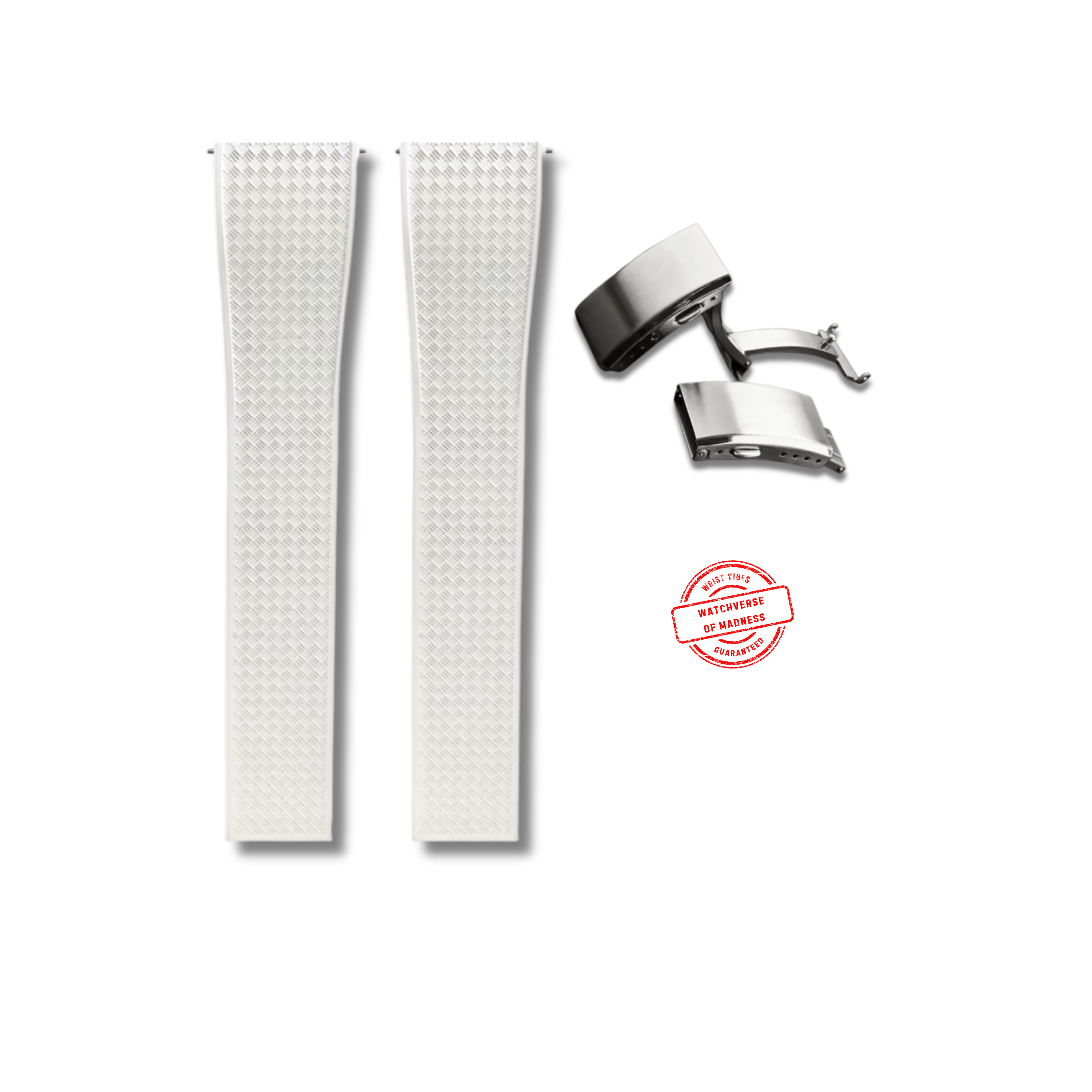 CTS(Cut-to-Size) FKM Textured - Deployant Clasp