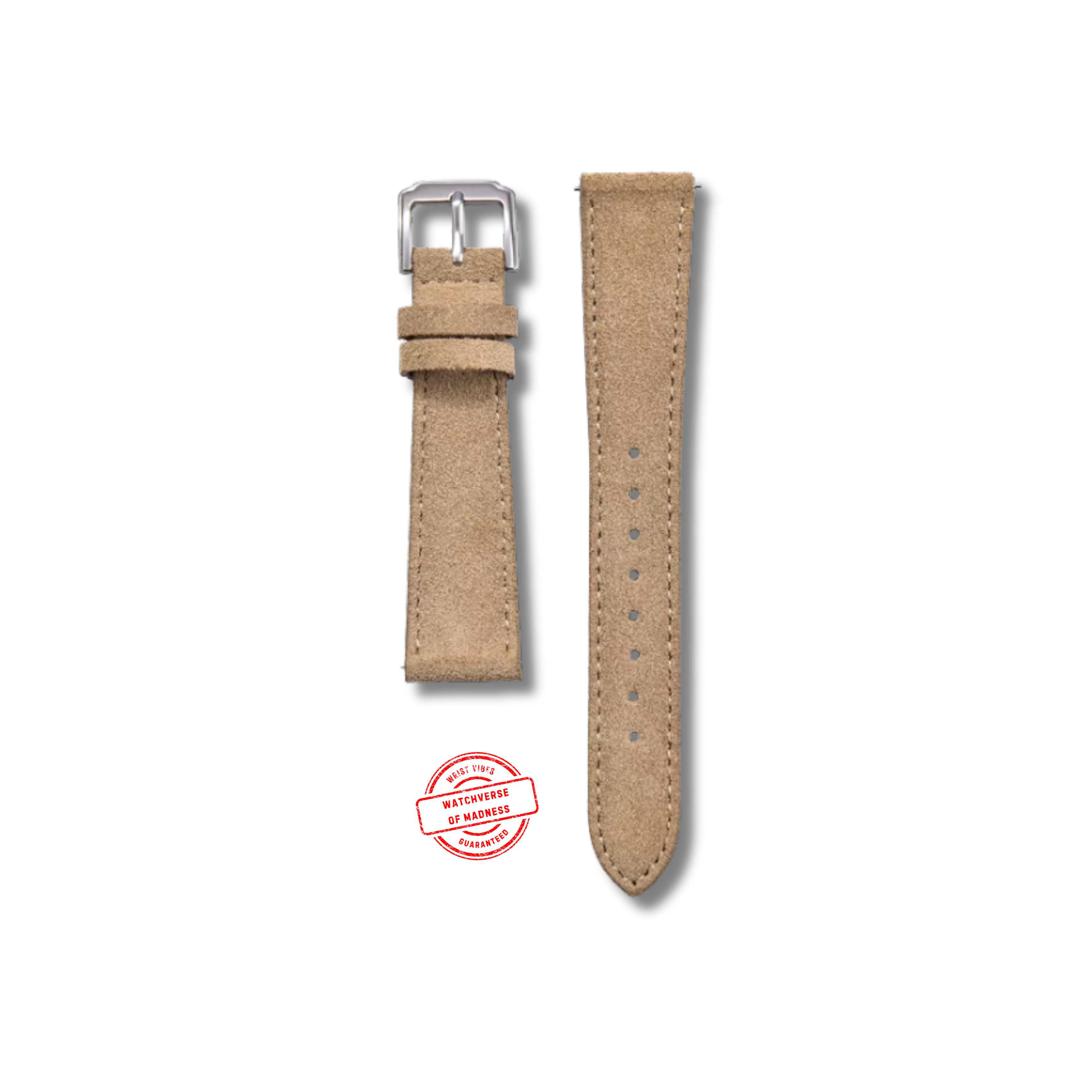 Premium Suede Leather Watch Strap - Quick Release