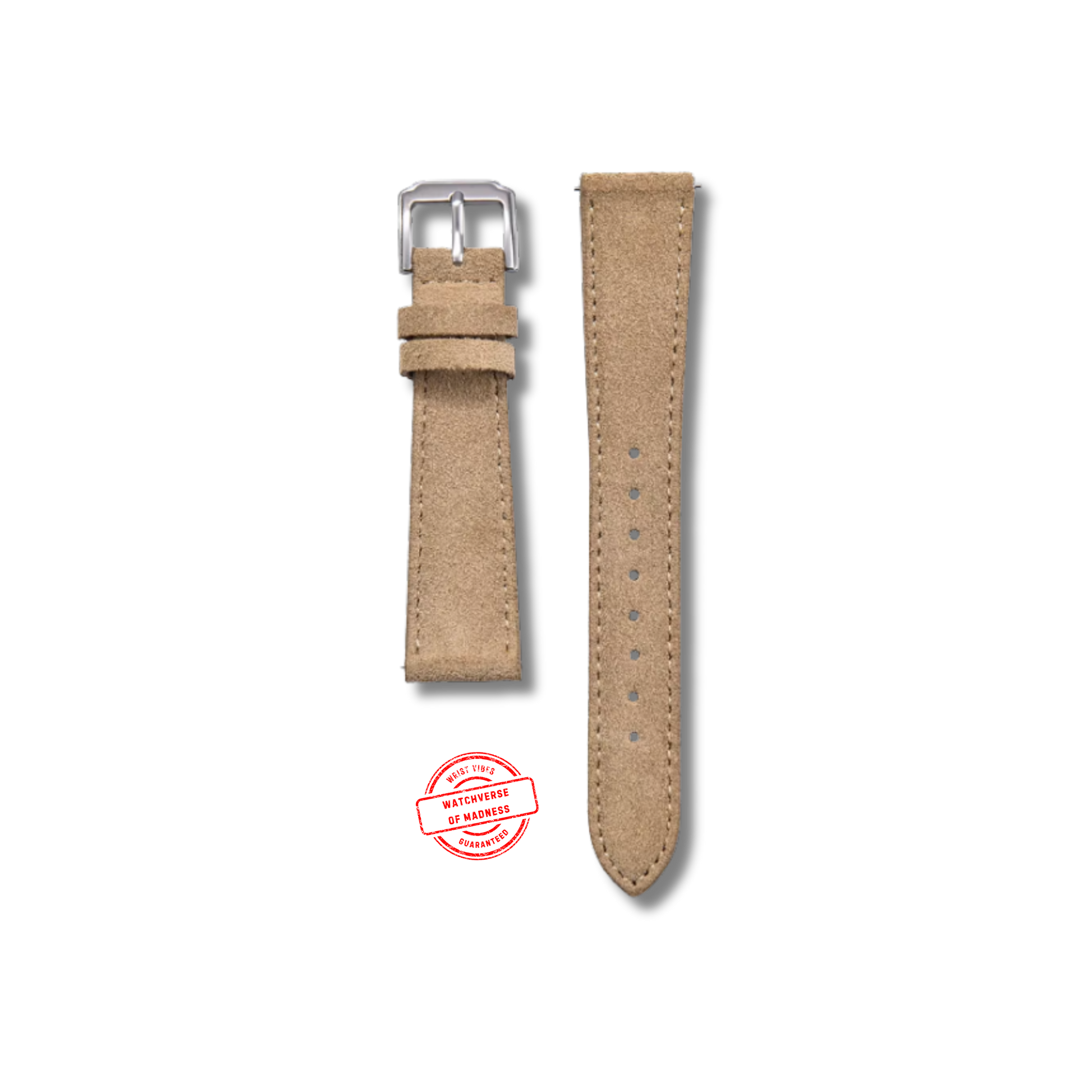 Premium Suede Leather Watch Strap - Quick Release