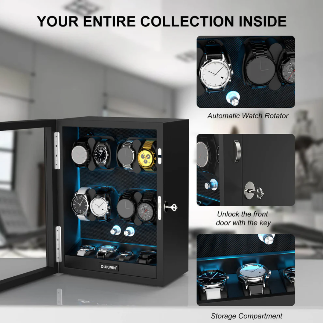DUKWIN Automatic Watch Winders : 8+4